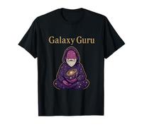 Galaxy Guru Cosmic Meditation Design T-Shirt