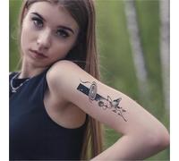 Galaxy Herbal Temporary Tattoo Stickers, Waterproof, Arm Coverage For Scars, Ancient Style, Long-lasting 2 Weeks, Fake Tattoos