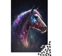 Galaxy Horse 1000 Piece Jigsaw Puzzle for Adults-Puzzles Teenagers Wooden Puzzles- Relax Puzzles Games-Brain Teaser Puzzle 1000pcs (75x50cm)