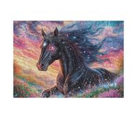 Galaxy Horse in Lightning Storm 300 Piece Jigsaw Puzzle for Adults Teens Happy Time Study Break Relaxation Brain Exercise Colourful Design Great Gift for Students 300 PCS