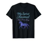 Galaxy Horse Spirit Animal Four Legs Horse Lover novelty T-Shirt