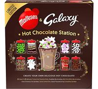 Galaxy Hot Chocolate Station Hot Chocolate Gift Set Featuring Galaxy & Maltesers Xmas Pack Hot Chocolate Sachets