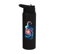 Galaxy in a Bottle Cosmic Swirl Glass Jar Universe Vibrant Stainless Steel Insulated Water Bottle