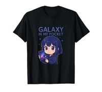 Galaxy In My Pocket Anime Kawaii Chibi Futuristic Space Art T-Shirt
