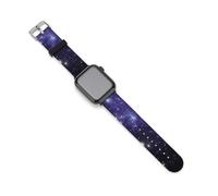 Galaxy In The Sky Silicone Watch Strap Compatible with IWatch Adjustable Sports Band Unisex 42mm/44mm