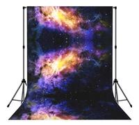Galaxy In The Universe 5x7ft Photography Backdrop Soft Anti-Wrinkle Photo Background For Studio, Newborn, Birthday Party & Video Recording