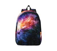 Galaxy In The Universe Canvas Backpack Laptop Travel Bag, Anti-Water And Ergonomic Straps For College Work, Black, M