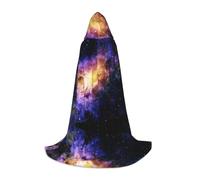 Galaxy In The Universe Hooded Cape For Teenagers, Unisex Cloak Robe Hooded Halloween Costume Satin Witches Vampire Cloak Fancy Dress Up Children