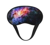 Galaxy in The Universe Print Blackout Sleep Mask - Side Sleeper Eye Cover, Soft Comfort, Perfect for Travel, Meditation