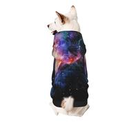 Galaxy In The Universe Print Dog Hoodie For Small Dogs, Warm, Soft, And Breathable Sweatshirt, Easy To Wear Jumper, Pet Winter Weather Coat Pullover
