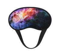 Galaxy in The Universe Print Eye Mask for Sleeping Light Blocking Nap for Travel Yoga Camping Night Rest