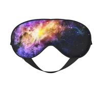 Galaxy in The Universe Print Functionality Cozy Eye Mask Adjustable Strap Nap Night Travel Camping Yoga Relax