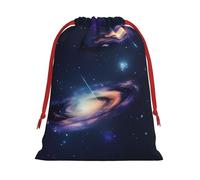 Galaxy In The Universe Print Gift Drawstring Decor Bag For Holiday Party Favors Birthdays Anniversaries Pouch