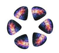 Galaxy in The Universe print Guitar Picks, 12PCS Premium Celluloid Guitar Pick Medium for Acoustic Guitar, Electric Guitar, Bass
