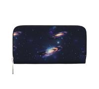 Galaxy in The Universe Print Hand Wallet Crafted Lady Wallet for Women Wallet Clutch for Travel Casual Trendy, Black, One Size, Art
