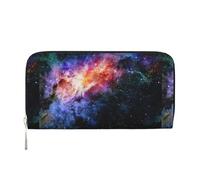 Galaxy in The Universe Print Hand Wallet Crafted Lady Wallet for Women Wallet Clutch for Travel Casual Trendy, Black, One Size, Art