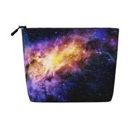 Galaxy in The Universe Print Lightweight Portable Makeup Bag Women Large-Capacity Cosmetic Pouch Toiletry Travel