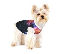 Galaxy in The Universe Print Lightweight Tank Top for Dogs Dog Shirts for Small Dogs Stretchy T Shirts Sleeveless Vest