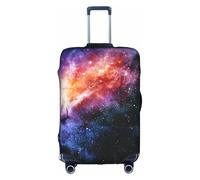 Galaxy in The Universe Print Luggage Cover Elastic Travel Suitcase Protector with Concealed Zipper Anti Scratch