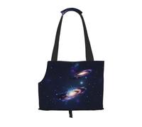 Galaxy In The Universe Print Pet Tote Bag, Foldable Single Shoulder Pet Carrier For Small Pets Dogs Cats