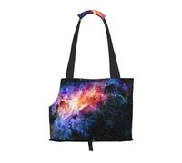 Galaxy In The Universe Print Pet Tote Bag,For Small Dogs Cats Pet Outdoor Travel Carrier Bag Shoulder Tote Bag
