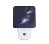 Galaxy in The Universe Print Plug-in Night Light for Bedroom Hallway Dorm Living Room Illumination Home Decor