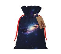 Galaxy In The Universe Print Reusable Eco-Friendly Gift Drawstring Bag For Party Favors Seasonal Celebrations