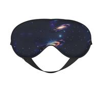 Galaxy in The Universe Print Sleep Eye Mask Comfortable with Adjustable Strap Soft Shade Blackout Eye Cover Blindfold