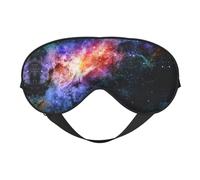 Galaxy in The Universe Print Soft Eye Mask â€“ Comfortable Sleep, Blocks Light, Full Eye Coverage, Ideal for Travel, Meditation
