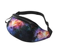 Galaxy in The Universe Print Waist Bag Unisex Lightweight and Stylish Pack for Travel Hiking Cycling Running