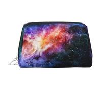Galaxy in The Universe Printed Zippered Toiletry Bag, Wide Open Storage Case for Personal Care Items and Cosmetics