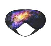 Galaxy in The Universe Printing Reversible Design Sleep Mask, Ideal for Camping, Meditation & Shifts, Snug Fit,No Light Leakage
