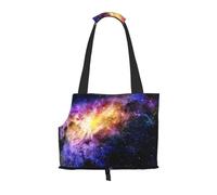 "Galaxy in The Universe Prints Small Dog Carrier Bag, Portable Cat Carrier Handbag, Foldable Pet Carrier Bag, Personalized Pattern Design"