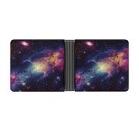Galaxy in The Universe Slim Wallet-Thin & Stylish,Leather Wallet for Men And Women,Bifold Wallet Gifts for Husband Father