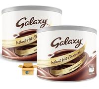 Galaxy Instant Hot Chocolate 2 x 1 kg Smooth & Creamy Drink Mix, Approx. 40 Servings Per Pack, Bulk Hot Chocolate Tub for Home, Office, Catering & Gifting by Kavya Global