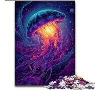 Galaxy Jellyfish 1000 Piece Jigsaw Puzzle for Adults And Teenagers, Stress Reliever Staycation Kill Time Funny Gift (50x75cm)