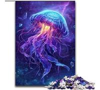 Galaxy Jellyfish 1000 Piece Jigsaw Puzzles, Family Activity Fun at Home Activities, Birthday Present,Travel Gifts (26x38cm)
