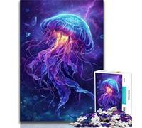 Galaxy Jellyfish 1000 Piece Jigsaw Puzzles for Teenagers Gifts,Game Toys Every Piece Is Unique - Challenging Family Fun Game (38x26cm)