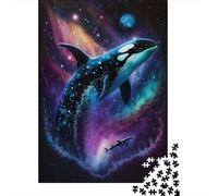 Galaxy Killer Whale 1000 Pieces Jigsaw Puzzle for Adults, Teens And Jigsaw Puzzles, 1000 Piece Family Games Jigsaw Challenge Toy 38x26cm/1000pcs