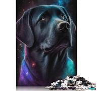 Galaxy Labrador Jigsaw Puzzles for Adults 500 Piece Puzzles for Teenagers Wooden Jigsaw Puzzle Entertainment Toys Gifts 500pcs (52x38cm)