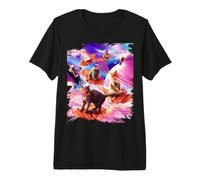 Galaxy Laser Cat Bacon - Space Bacon Cats Premium T-Shirt