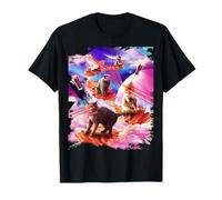 Galaxy Laser Cat Bacon - Space Bacon Cats T-Shirt