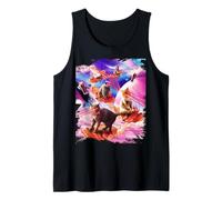 Galaxy Laser Cat Bacon - Space Bacon Cats Tank Top
