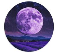 Galaxy Lavender Adult Jigsaw Puzzles 1000 Pieces 1000 Piece Round Jigsaw Puzzle Family Interactive Game, Craft Gift with Colorful Artwork (Size 67.5x67.5cm)