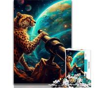 Galaxy Leopard Puzzles for Teenagers Teens 2000pc Puzzle,Challenging To Complete But Fun And Humorous Unique Home Decor And Gifts 70x100cm