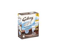 Galaxy Light Hot Chocolate Sachet Selection 25g x 8 | Hot Chocolate Gift Set Featuring 2 flavours of Galaxy Light Chocolate | 38 Calories Per Serving | 30% Reduced Sugar