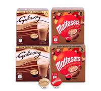 Galaxy & Maltesers Double Pack Hot Chocolate - Variety Pack - 16 Pods of Each Flavour 32 Capsules - Dolce Gusto Compatible Pods