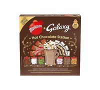 GALAXY Maltesers & Galaxy Hot Chocolate Station | Hot Chocolate Gift Set Featuring Hot Chocolate Sachets & 6 Toppings | Create Your Own Hot Chocolate Experience | Pack of 1