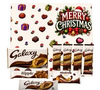 Galaxy Milk Chocolate Gift Set - include Smooth Milk Chocolate 42g & 100g, Galaxy Minstrels, Ripple 33g & 4 Hot Chocolate Sachets, Kids Sweet Gift Hamper
