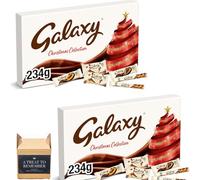 Galaxy Milk Chocolate Large Selection Box 234g | Assorted Galaxy Chocolate Bars Gift Box | Chrstmas Gift for Men, Women & Kids | Smooth & Creamy Chocolate Treats (Pack of 2)